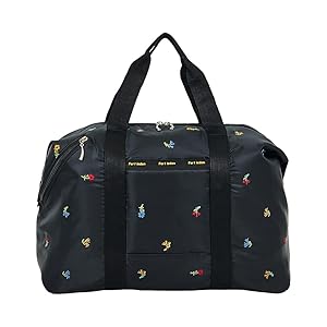 D柄ボストンバッグ・旅行用バッグ Amazon | Ferliden(小花刺繍シリーズ) ボストンバッグ [旅行